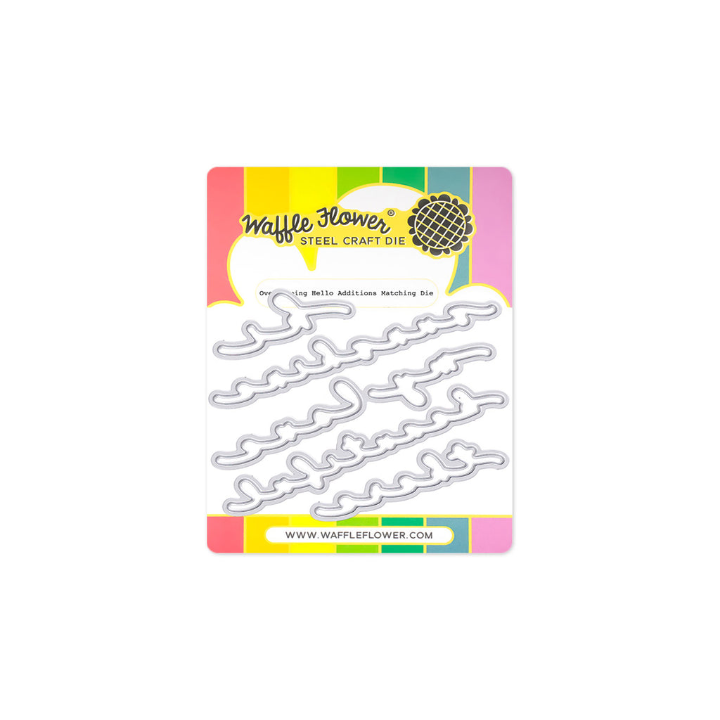 Waffle Flower Overlapping Hello Additions Clear Stamp and Die Set product image 2