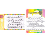 Waffle Flower Overlapping Hugs Additions Clear Stamp and Die Set