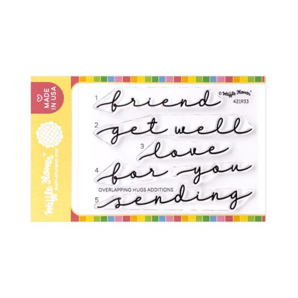 Waffle Flower Overlapping Hugs Additions Clear Stamps 421933