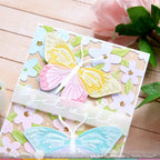 Waffle Flower Overlapping Hugs Additions Clear Stamps 421933 get well