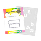 Waffle Flower Overlapping Paper Hugs Die n stencil Set 421958