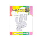 Waffle Flower Overlapping Vertical Hugs Word Die 422064