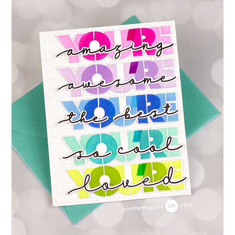 Waffle Flower Overlapping You're Additions Clear Stamps 422097 so cool | color-code:ALT01