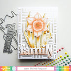 Waffle Flower Oversized Family Print Dies 421258 daffodil