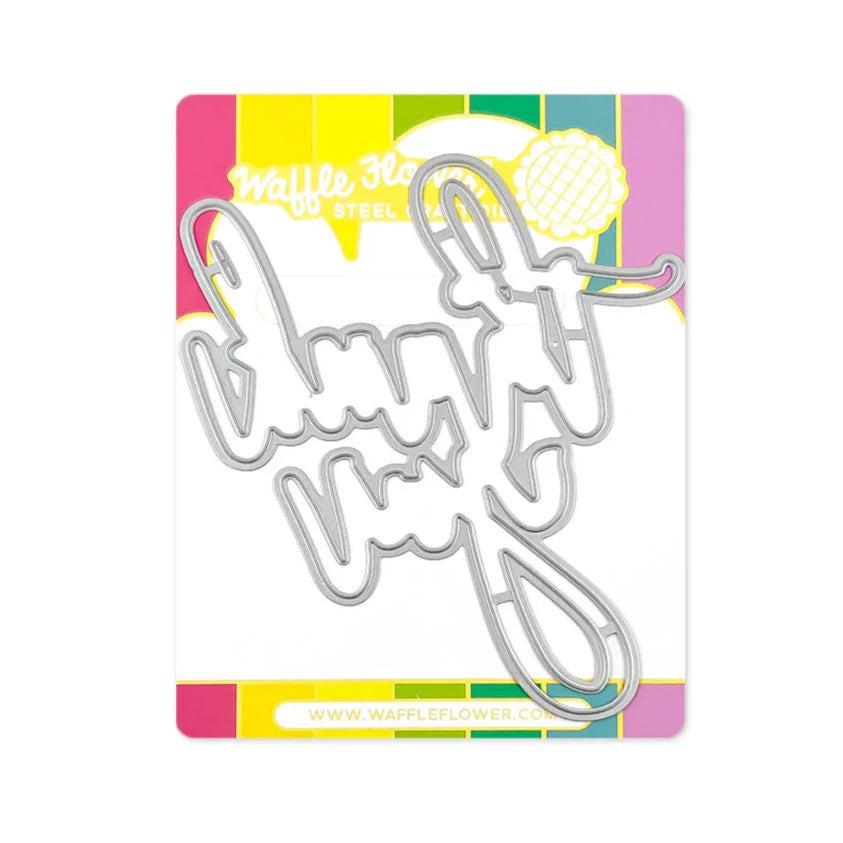 Waffle Flower Oversized Thank You Dies 421135
