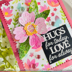 Waffle Flower Paper Hug Sentiments Clear Stamps 421953 flowers