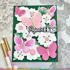 Waffle Flower Paper Hug Sentiments Matching Dies 421954 butterflies