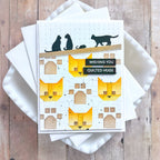 Waffle Flower Patchwork Cat Stencils 422036 cats