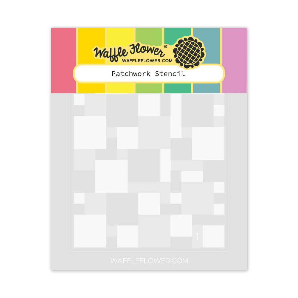 Waffle Flower Patchwork Stencils and Tiny Square Texture Die Set product image 2