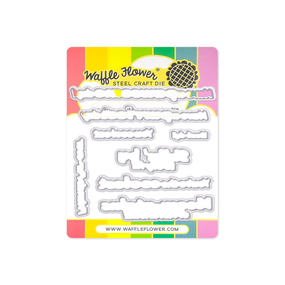 Waffle Flower Pawder Day Sentiments Clear Stamp and Die Set image 2