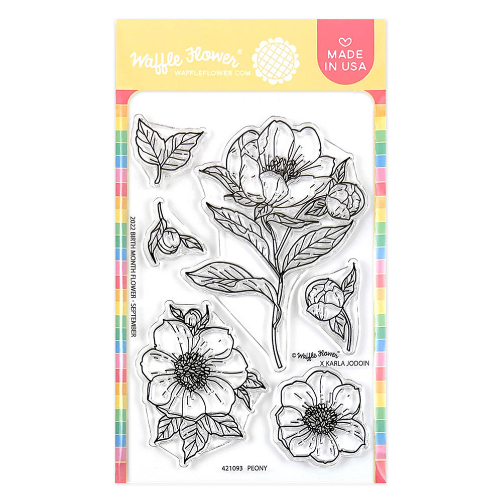 Waffle Flower Peony Clear Stamps 421093