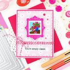 Waffle Flower Picture Perfect Sentiments Clear Stamps 422405 pink daisies