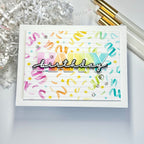 Waffle Flower Piercing Lines Texture Die 422130 happy birthday