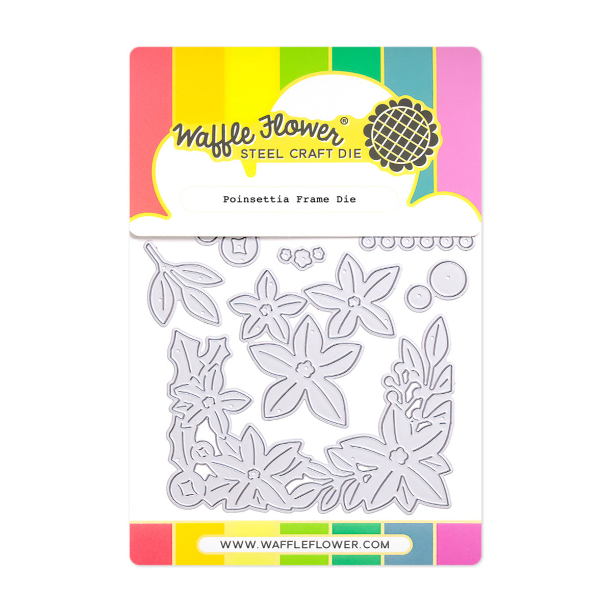Waffle Flower Poinsettia Frame Dies 422134
