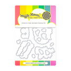 Waffle Flower Poinsettia Frame Sentiments Clear Stamp and Die Set product image 2