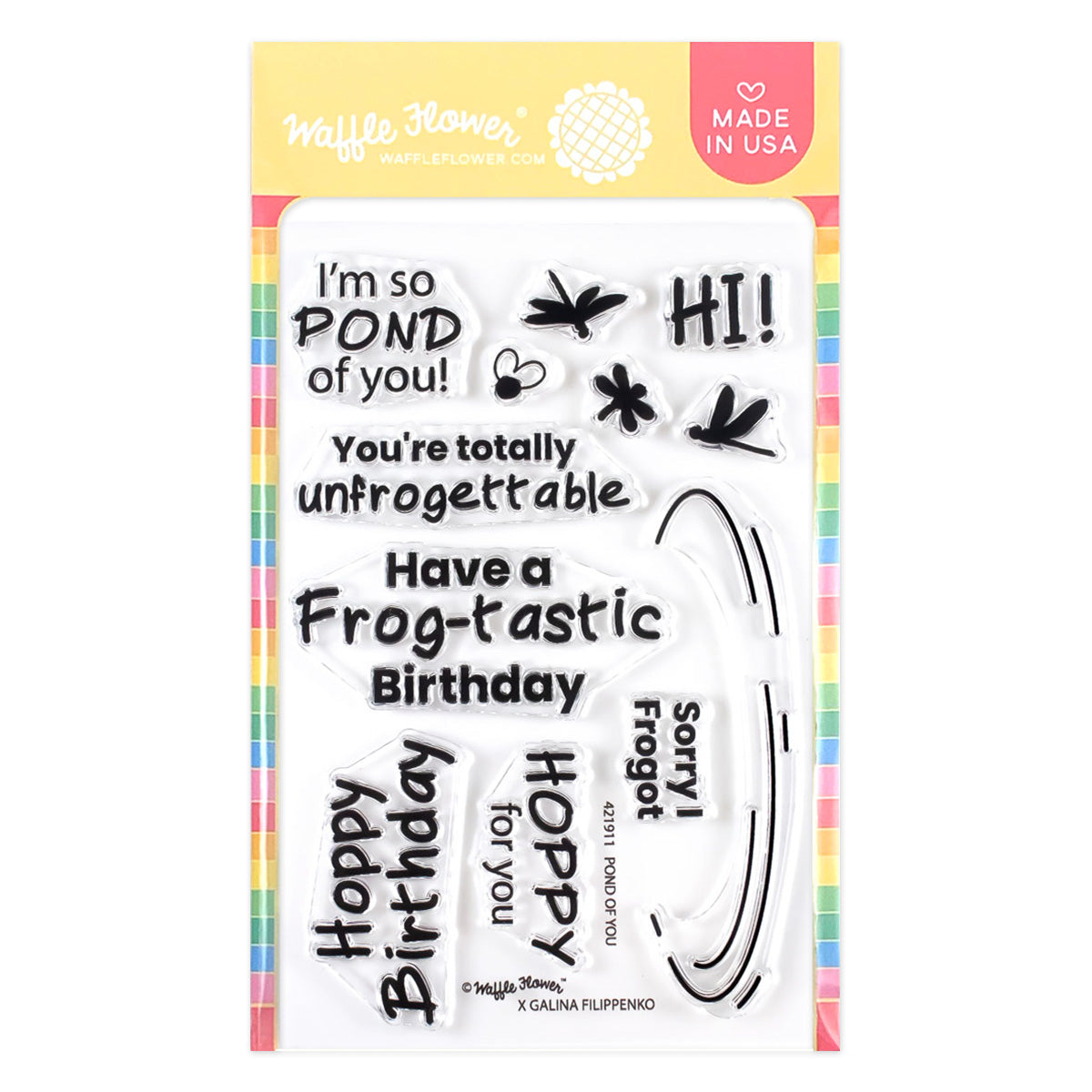 Waffle Flower Pond of You Clear Stamps 421911