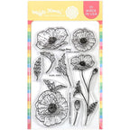 Waffle Flower Poppy Clear Stamps 421091