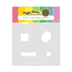 Waffle Flower Postage Collage A6 Inner Blocks Stencil 422434