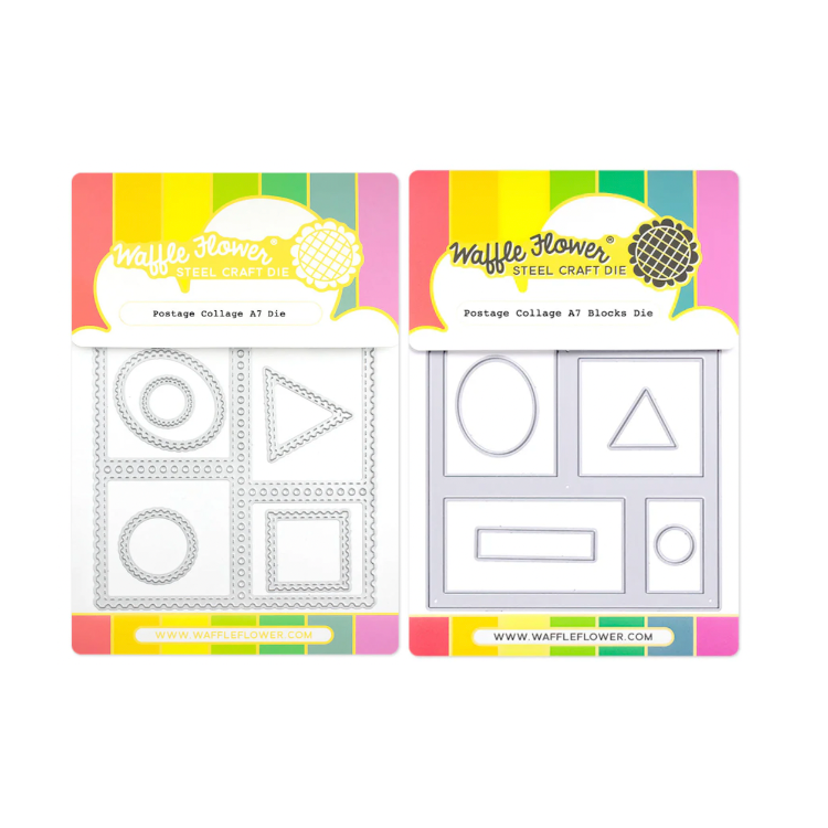 Waffle Flower Postage Collage Die Set