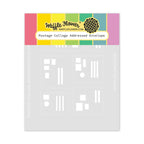 Waffle Flower Postage Collage Addressed Envelope Stencils 422000
