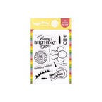 Waffle Flower Postage Collage Birthday Clear Stamps 421961