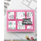 Waffle Flower Postage Collage Birthday Clear Stamps 421961 love