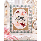 Waffle Flower Postage Collage Christmas Icons Dies 422622 candy canes cake mittens snowman merry christmas card melissa phillips