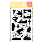 Waffle Flower Postage Collage Easter Silhouettes Clear Stamps 422379