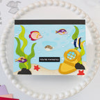 Waffle Flower Postage Collage Fish Dies 422463 bright colors