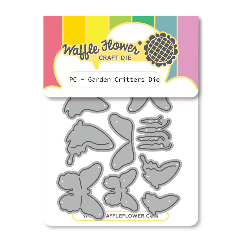 Waffle Flower Postage Collage Garden Critters Dies 422344