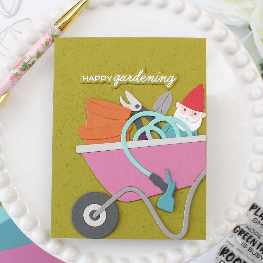 Waffle Flower Postage Collage Gardening Add-ons Dies 422484 garden tools