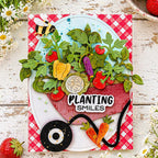 Waffle Flower Postage Collage Gardening Add-ons Dies 422484 vegetables