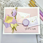 Waffle Flower Postage Collage Gifts Dies 421987 a note