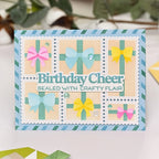 Waffle Flower Postage Collage Gifts Stencils 421963 birthday cheer