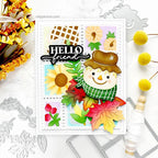 Waffle Flower Postage Collage Harvest Stencils 421848 scarecrow | color-code:ALT01