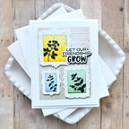 Waffle Flower Postage Collage Herb Silhouettes Clear Stamps 422497 picture frames