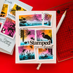 Waffle Flower Postage Collage Lake Sunset Clear Stamps 422013 fishing | color-code:ALT01