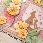 Waffle Flower Postage Collage Mom Silhouettes Clear Stamps 422455 love you