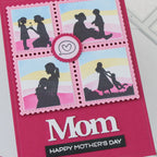 Waffle Flower Postage Collage Mom and Dad Details Matching Dies 422452 happy mother's day