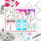 Waffle Flower Postage Collage North Pole Clear Stamps 421767 holiday | color-code:ALT03