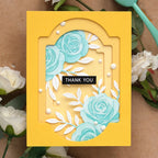 Waffle Flower Postage Collage Peony Stencils 422327 thank you