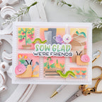 Waffle Flower Postage Collage Seeds Details Clear Stamps 422477 vegetables