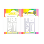 Waffle Flower Postage Collage Slimline Die and Slimline Blocks Die Set