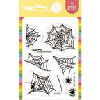Waffle Flower Postage Collage Spider Web Clear Stamps 421833