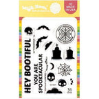 Waffle Flower Postage Collage Spooktacular Clear Stamps 421831