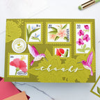 Waffle Flower Postage Collage Tropical Flowers Stencils 422201 thanks