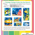 Waffle Flower Postage Collage Under the Sea Stencils 422421 inspiration