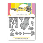 Waffle Flower Postage Collage Window Add-ons Dies 422355