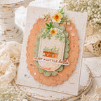 Waffle Flower Postage Collage Windowsill Plants Dies 422476 a little hello card
