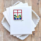 Waffle Flower Postage Collage Windowsill Plants Dies 422476 thinking of you card
